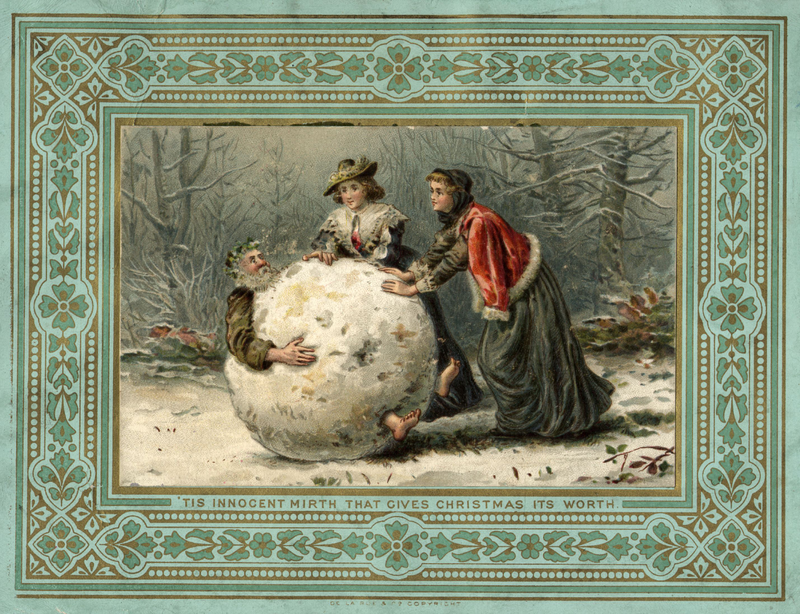 Illustration for article titled Nineteenth Century Christmas Cards Are Pure, Treacly WTF